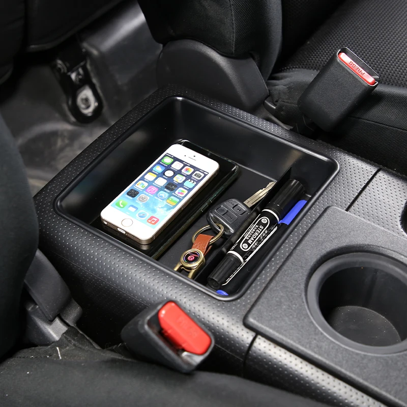

ABS balck For Toyota FJ Cruiser 2007-2021 Car Fuse Storage Tray Holder Box Central control gear storage storage Car Accessories