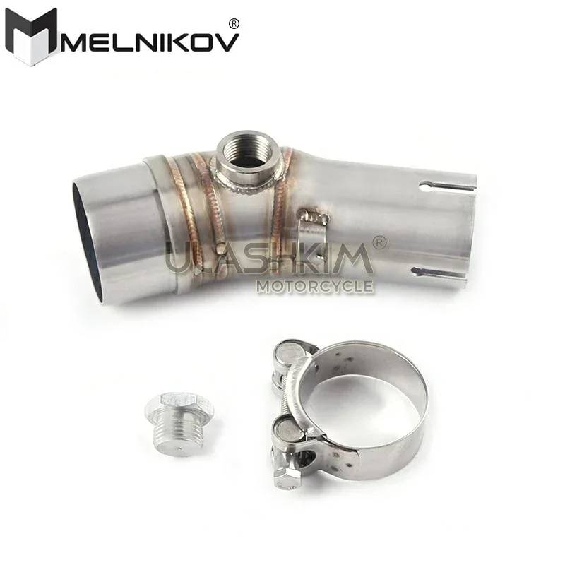 ER 6N 6F Slip On Exhaust For Kawasaki ER6N ER6F NINJA650R  2009 - 2016 Motorcycle Exhaust Muffler Middle Link Pipe