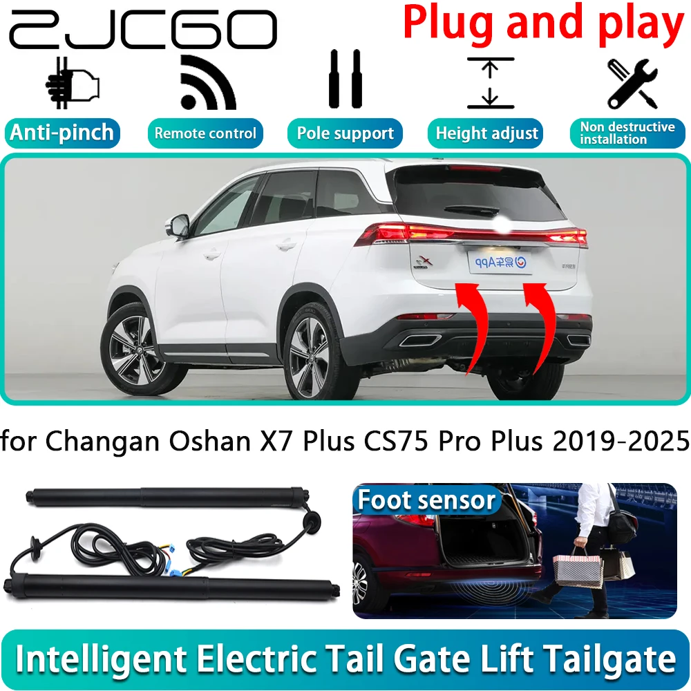 

ZJCGO for Changan Oshan X7 Plus CS75 Pro Plus 2019-2025 Car Electric Powered Tailgate Power Liftgate Automatic Tailgate System