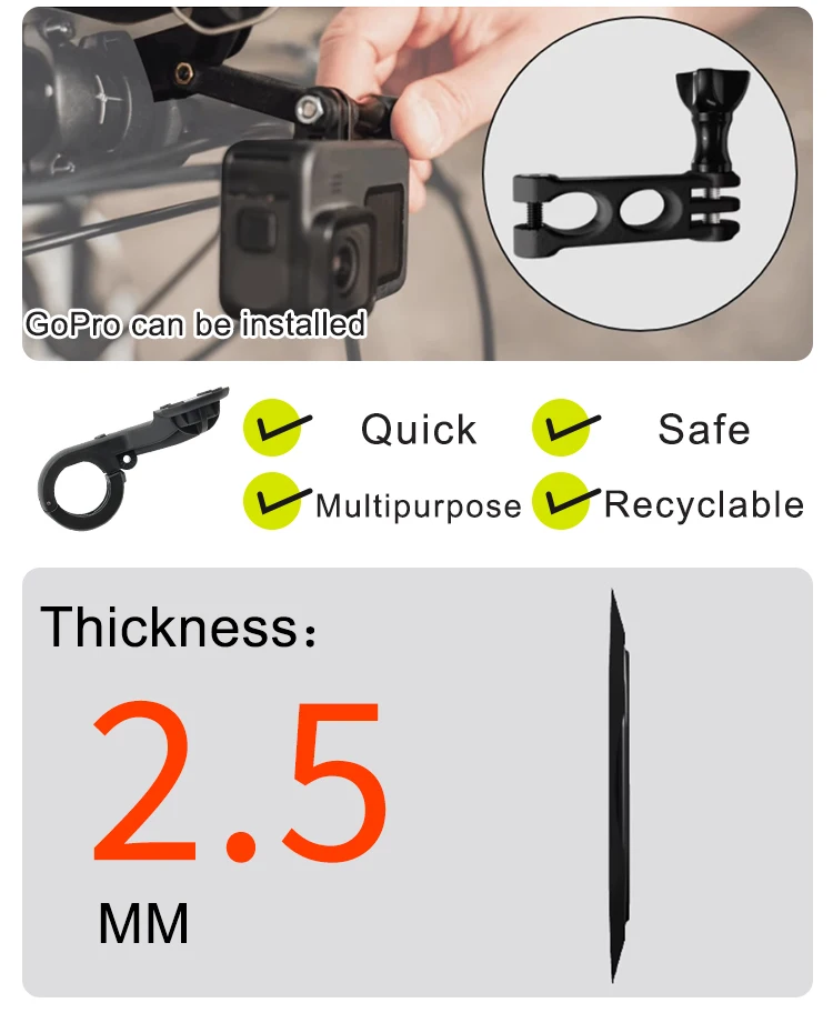 ODI PH-01 Magnetische Reiten Telefon Halter Quick Release Motorrad Fahrrad Halterung für MTB/Rennrad Navigation Allgemeine Telefon Ho – Detail 11