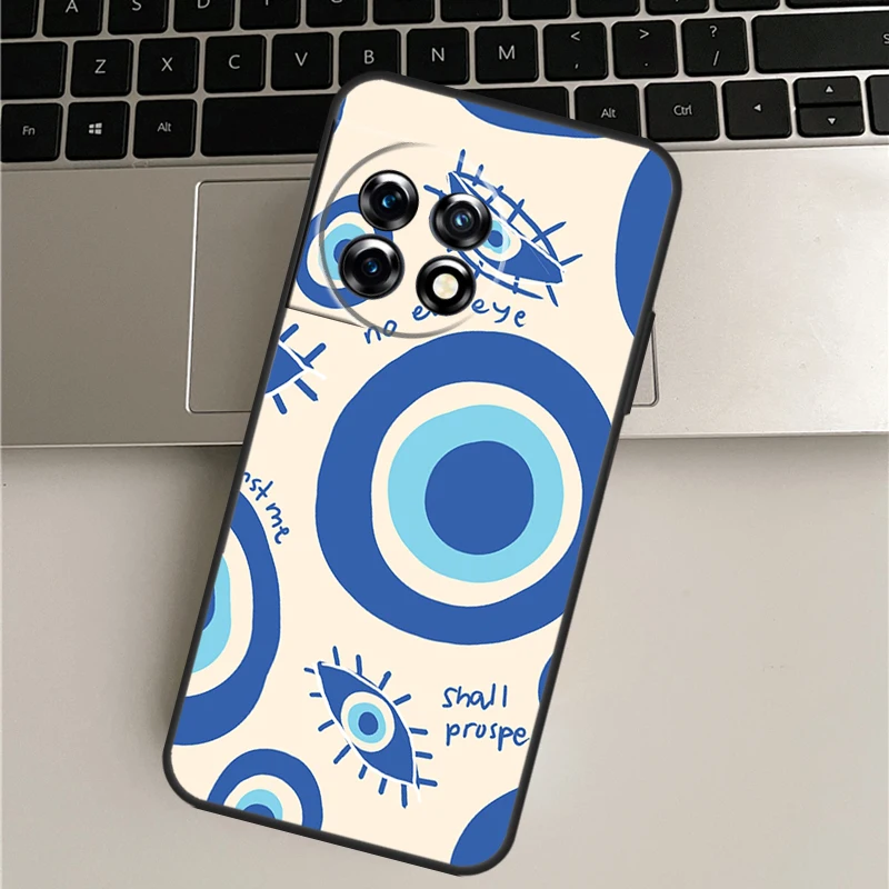 이블 아이 럭키 아이 블루 케이스, 원플러스 11, 10, 9 프로, 10T, 9RT, 에이스 프로, 원플러스 노드 2, 2T, N20, N10, CE, 2 라이트 커버