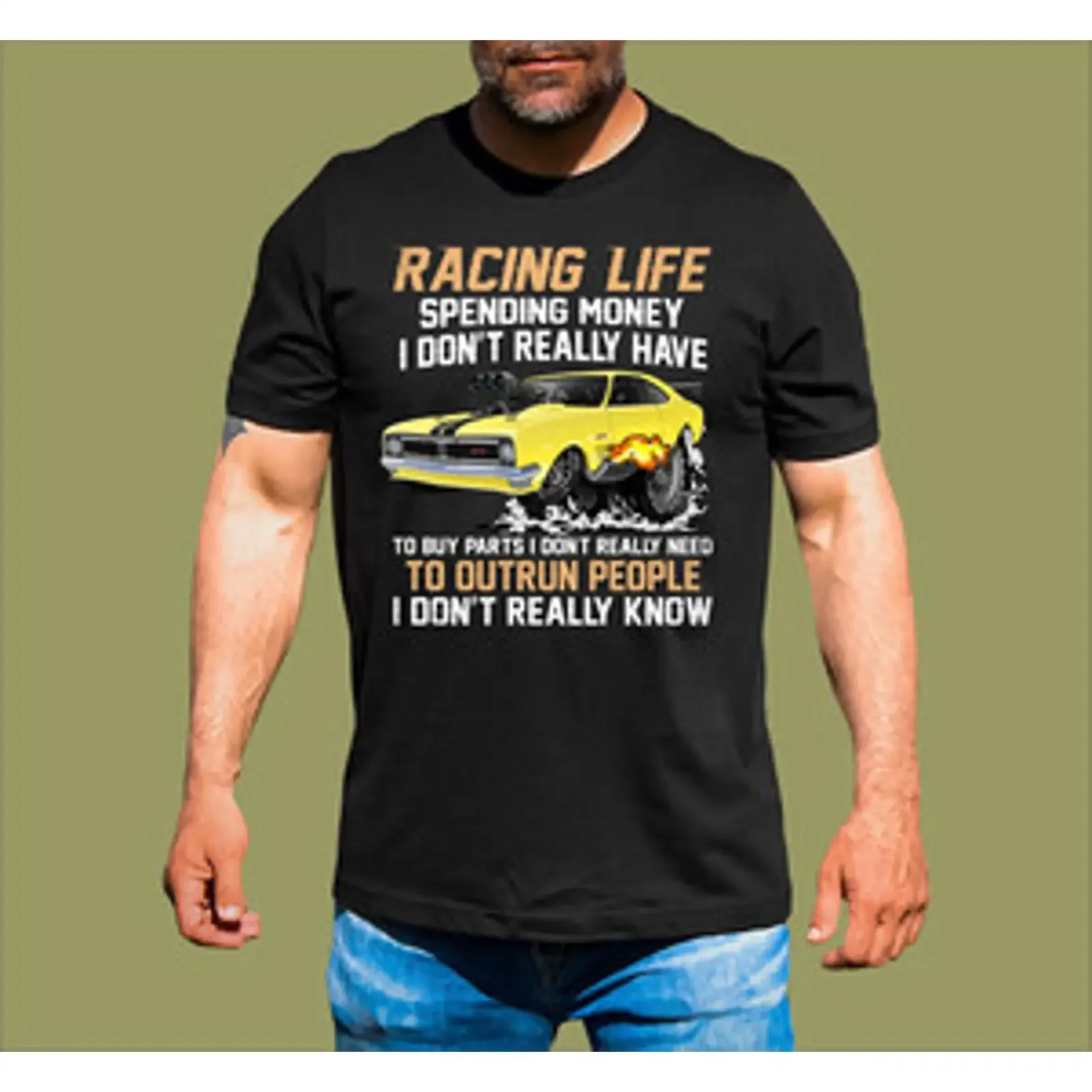 HOLDEN MONARO RACING LIFE T SHIRT vintage Washed Soft Versatile Comfortable homme Slightly fashion Stylish graphic