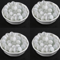 1Str/Bag Moon Stone Beads White Cat Eye Round Loose Beads 4/6/8mm Jewelry Making DIY Bracelet