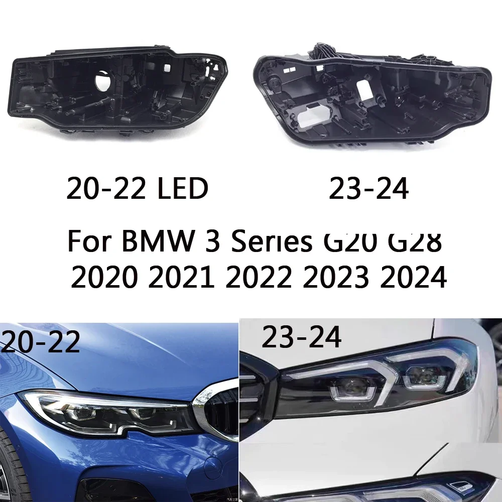 

HTTCY Основание фары для BMW 3 серии G20 G28 2020 2021 2022 2023 2024 Дом фар автомобиля Задняя база Автоматическая фара Задняя часть дома