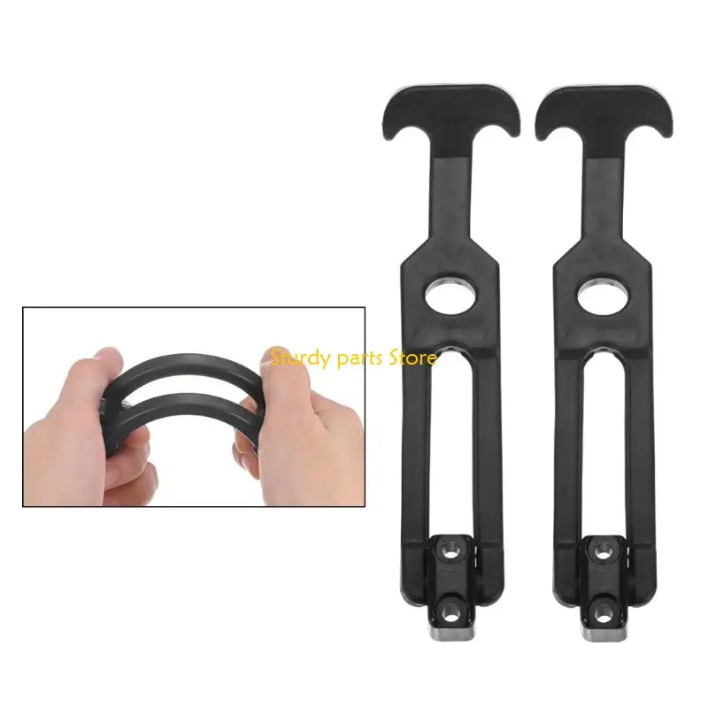 97QC 2PCS TハンドルHASPラバーフレキシブルドローラッチ付き衝撃吸収ラッチ交換用ツールボックスラッチ