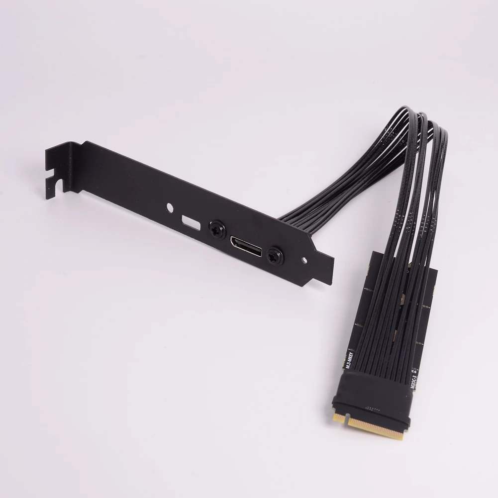 Kabel przedłużający M.2 do Oculink 4i, 64 Gbps, do komputerów stacjonarnych, adapter M2 M-key NVME do SFF8612, PCIe 4.0 X4 Gen4, posrebrzany. — zdjęcie produktu 6