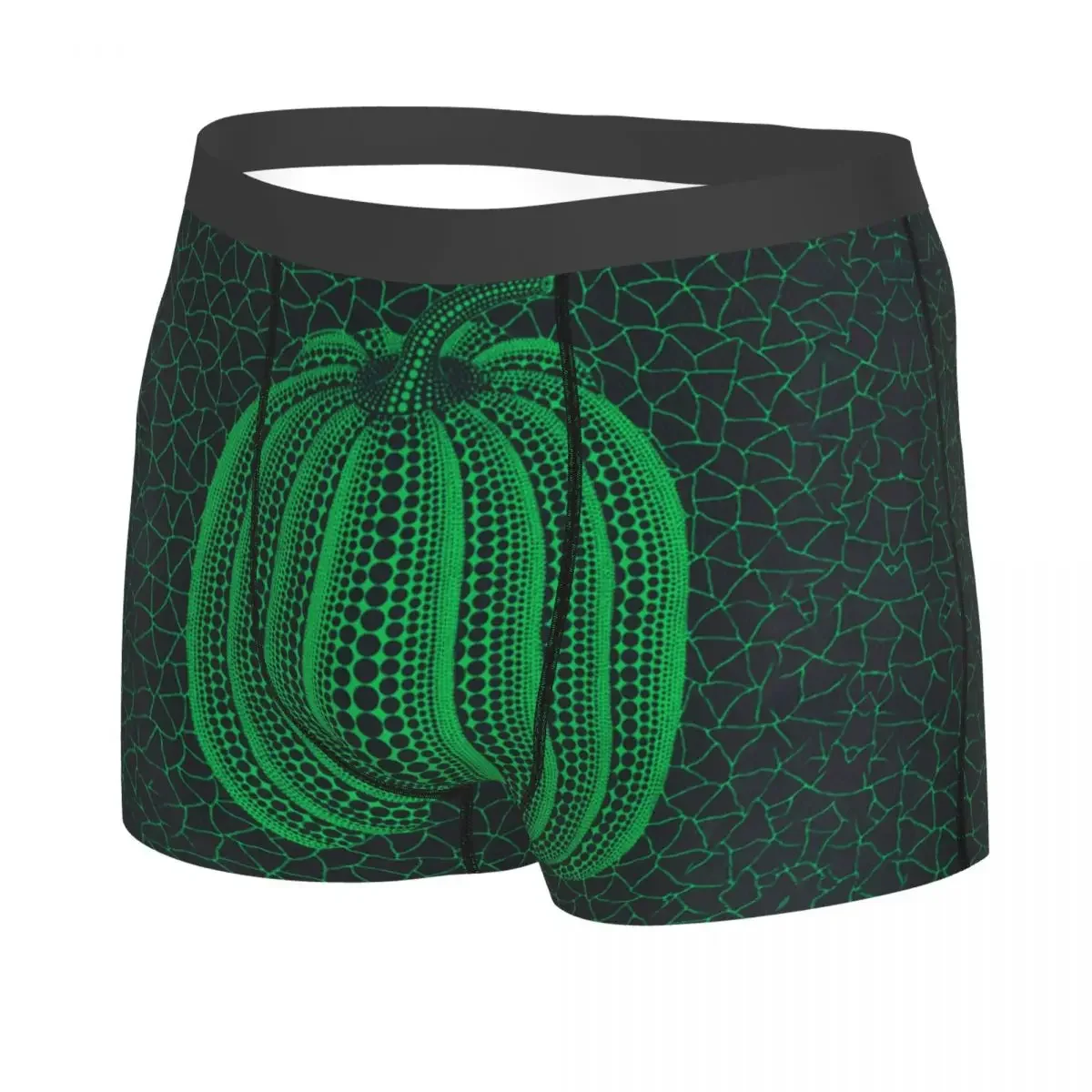 Yayoi Kusama Abstract Art Pumpkin Boxer Shorts For Homme 3D Print Underwear Panties Briefs Soft Underpants