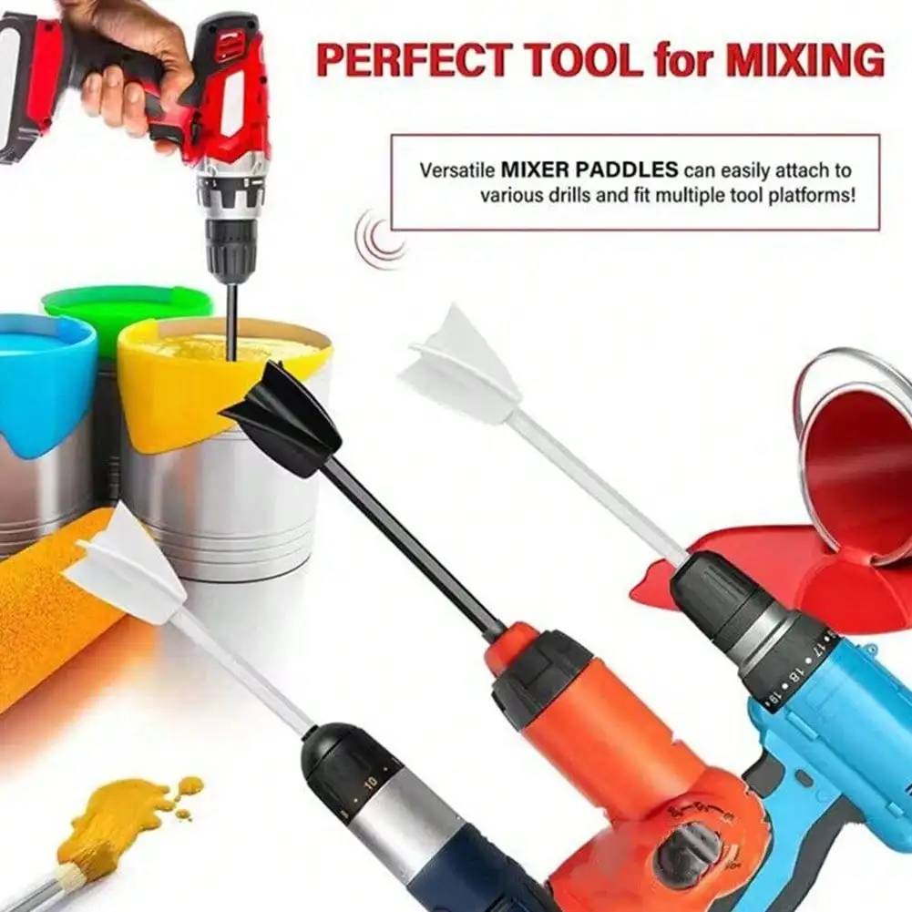 Epoxy Resin Agitator, Paint Drill Bit Accessories, Paddle-Type Liquid Resin Agitator, Paint Resin Accessories Drill Chuck