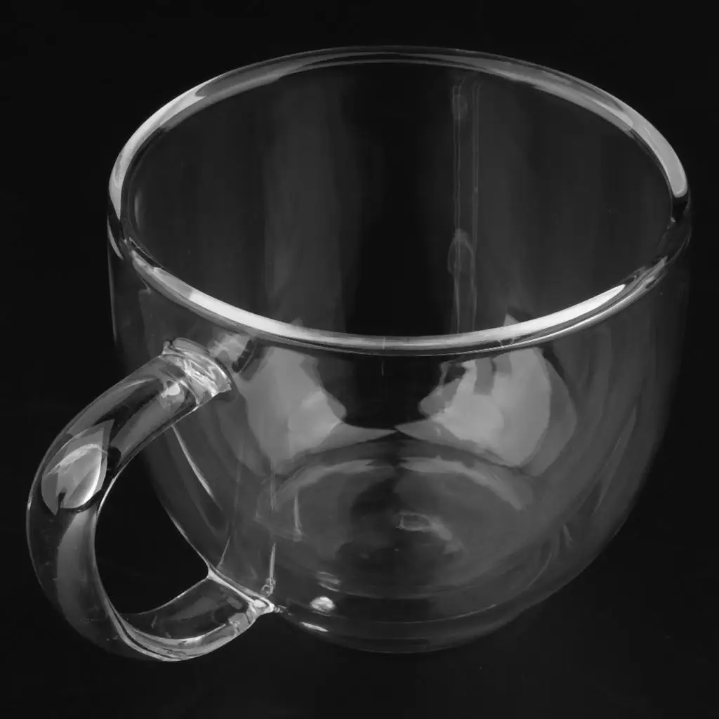 Glass Cup Double-Layer Glass Mugs 200ml for Coffee, Tea Heat Resistant