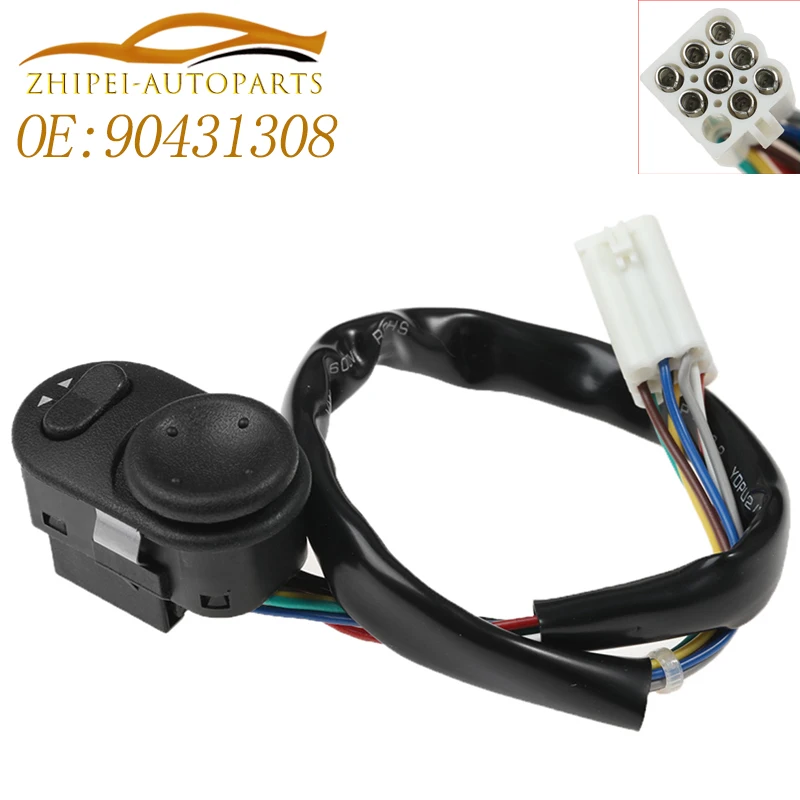 90431308   Interruptor de Control de ajuste de espejo retrovisor de coche para Opel General Motor Astra/Corsa/Vectra/Zafira/Merlva
