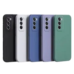 Flexible Liquid Silicone TPU Case For OPPO Reno 12 Pro 5G Reno 11 11F 12F FS Reno10 Pro Plus Protective Cover Fundas Coque Capa