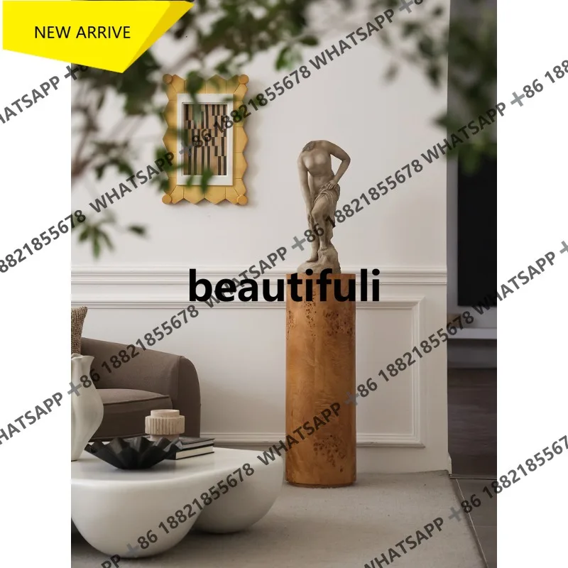 Q178 Sculpture ornaments Portrait French medieval home living room entrance art floor decoration
