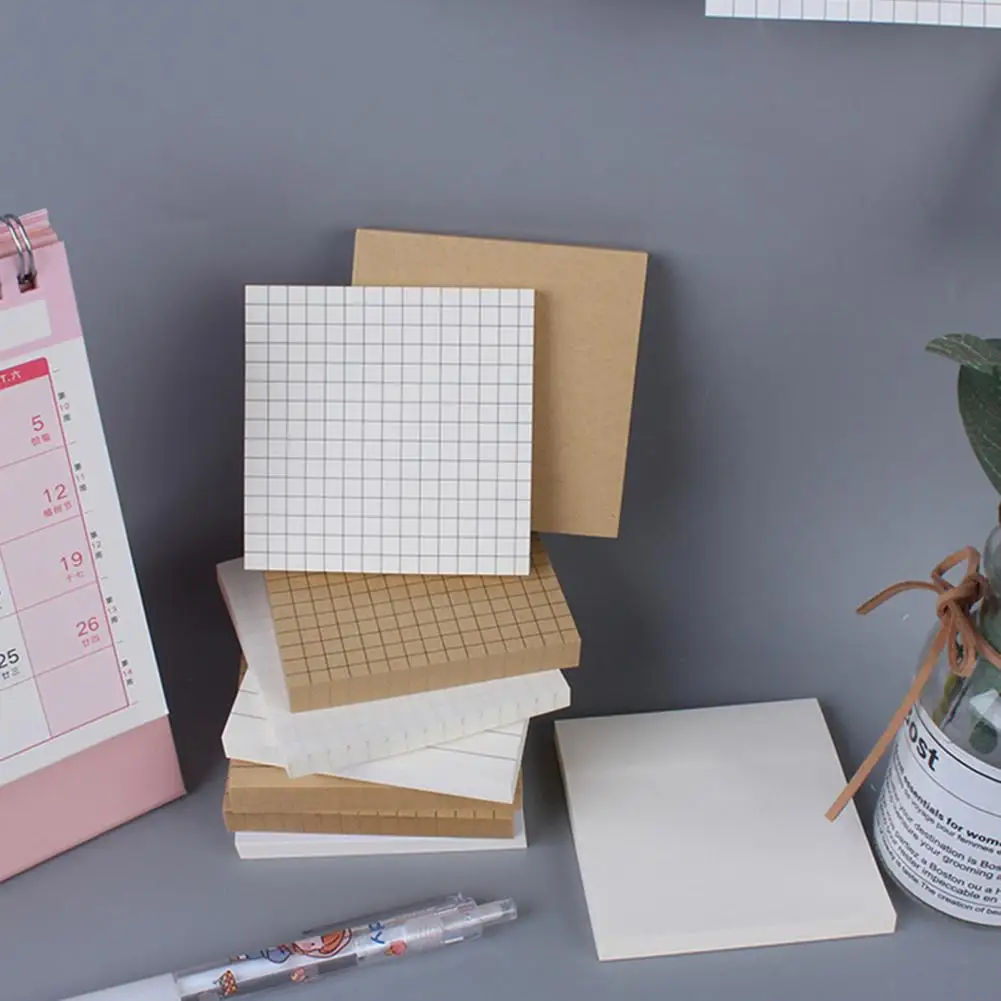 Bloc-Notes auto-adhésif, bloc-Notes, bloc-Notes, bloc-Notes, pour Message, papeterie scolaire, DIY bricolage, 2 pièces