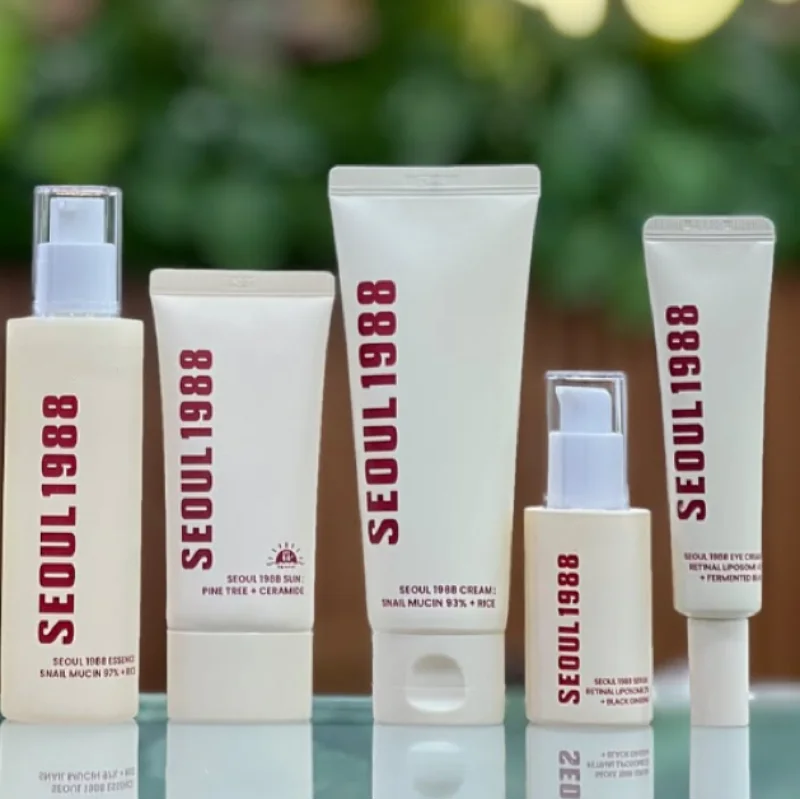 سيول 1988 مجموعة العناية بالبشرة الكورية الحلزون Mucin العناية بمحيط العين فيتامين C الريتينول إزالة الهالات السوداء سيول 1988 مستحضرات التجميل الكورية