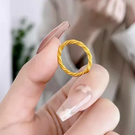 

24k pure gold finger rings wedding rins for women find gold jewelry