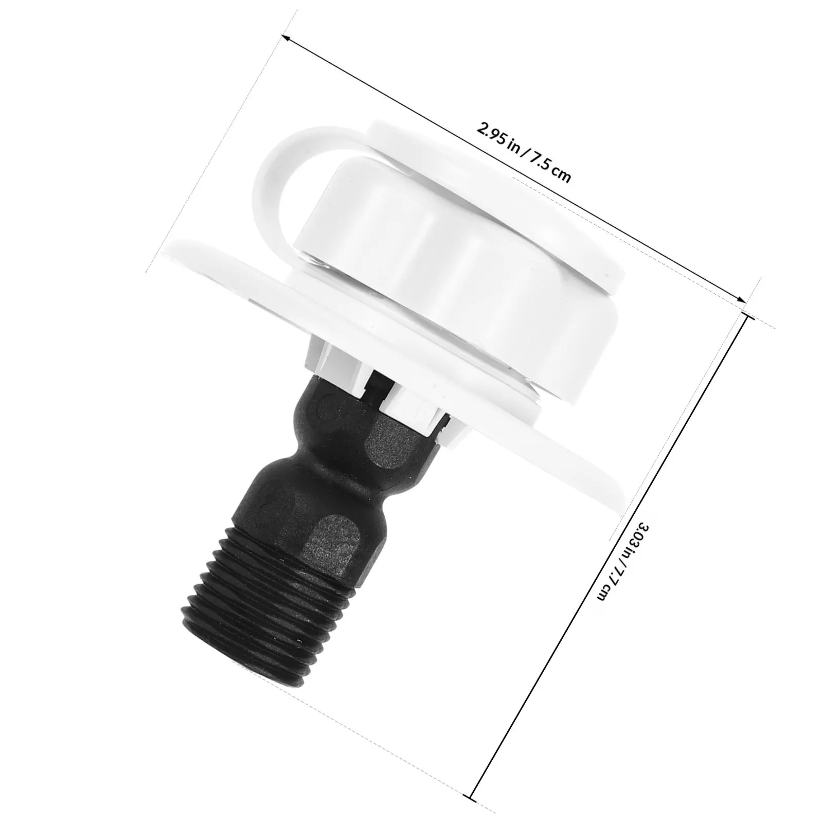 Gravity Water Inlet Valve Rv Water Fill Hatch Reliable Check Valve Prevent Backflow Efficient Filling for Rv Travel Trailer