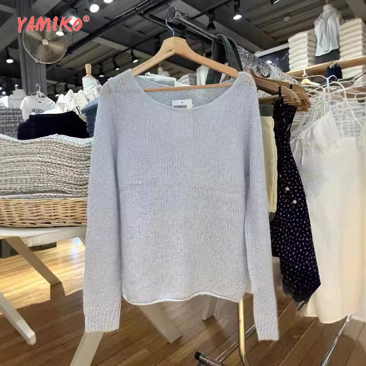 

Тонкий вязаный свитер, женские осенние корейские пуловеры из хлопка Y2K в стиле 1950-х годов, топы, женская Молодежная трендовая одежда, уличная одежда 2000