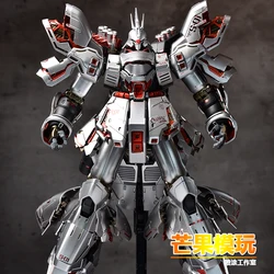 MG 1/100 Model MSN-04 SAZABI Ver .KA SILVER Special coating plating Mobile Suit Kids Toys DABAN Assemble Model