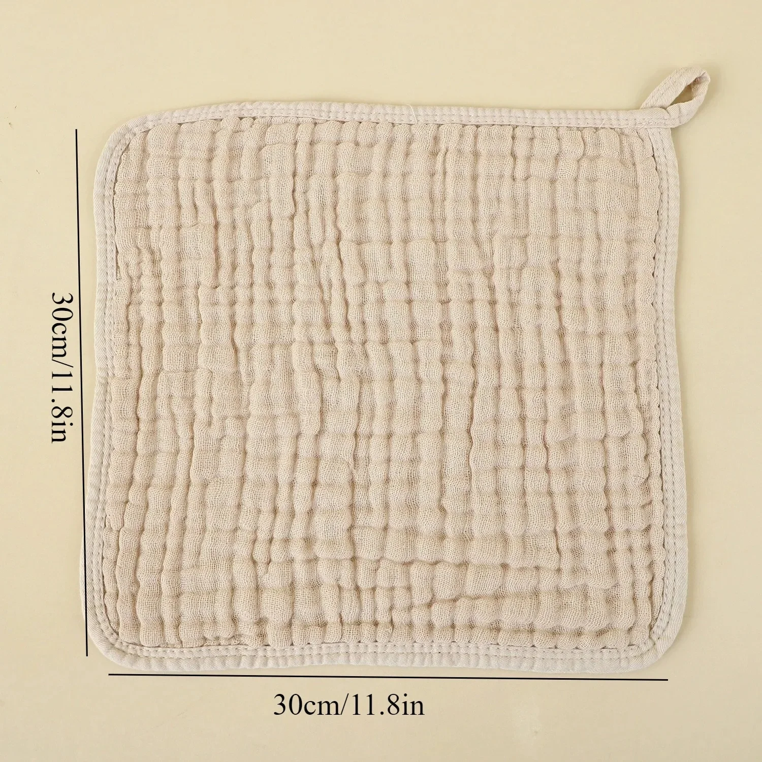 TILONDEX 30×30cm Cotton Gauze Face Cloths, Soft Muslin Cleaning Towels with Hanging Loop  Toalla Manos Hankerchief