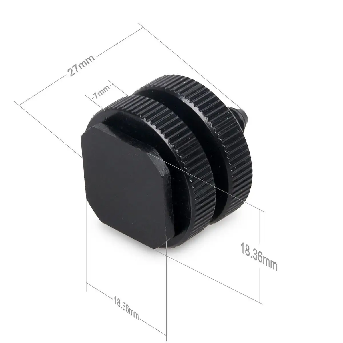 

4PCS Double Layer Screw Hot Shoe Seat Brackets 1/4 Aluminum Alloy Adapter Camera Mount Sturdy Anodized Durable Practical