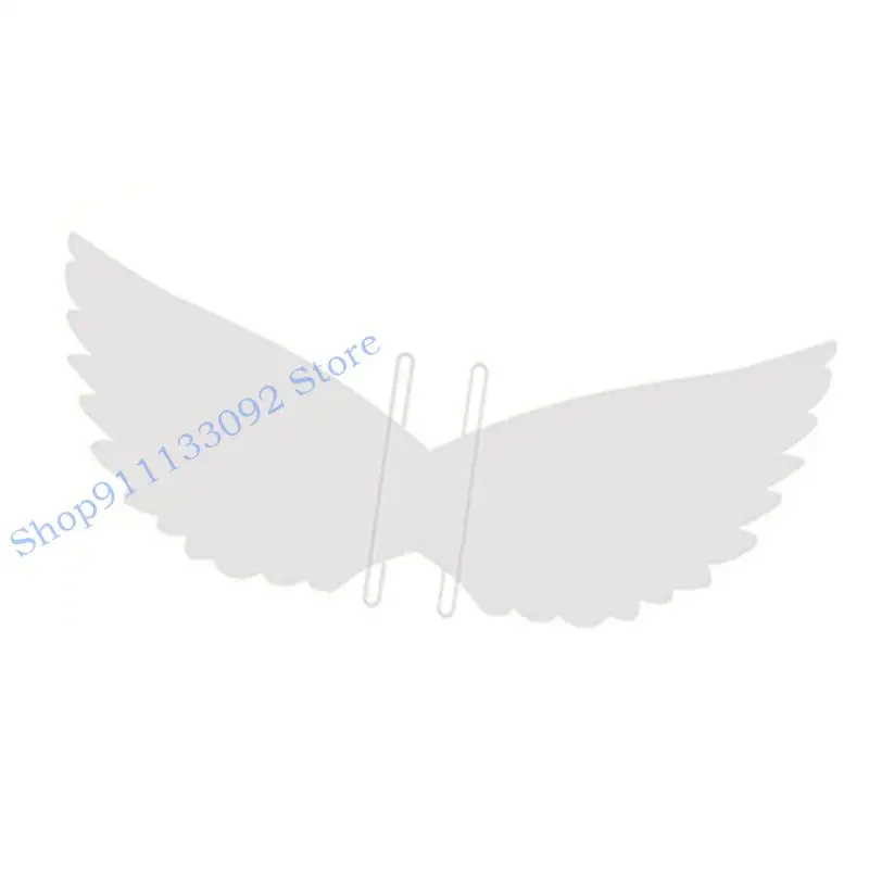 

H9ED Белое пустое крыло бабочки-феи DIY под покраску Крыло ангела с резинкой