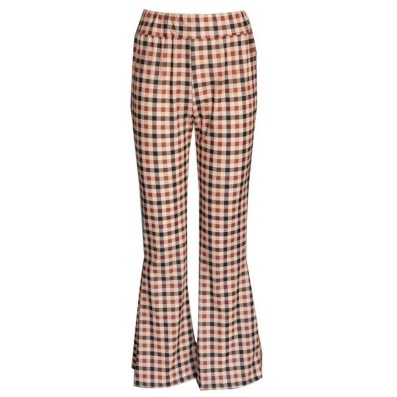 Pantaloni lunghi a zampa di elefante a vita alta Vintage da donna pantaloni a zampa di elefante Boho Hippie con fondo a campana elasticizzato verde tutto-fiammifero femminile