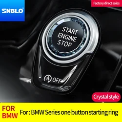 Car interior one click start crystal button For BMW 1 2 3 4 5 6 7 X1 X5 X6 F22 F30 F10 F32 F01 F15 G30 G31 G11 G12 G01