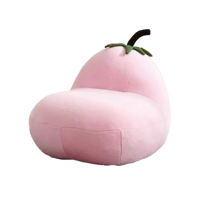 Cream wind special-shaped eggplant chair modern simple reclining single leisure chair