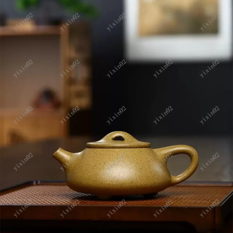 Traditional Shipiao Zisha Teapot Handmade Brewing Pot for Home Tea Ceremony Use
