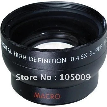 0.45x 37mm Wide Angle Macro Conversion LENS for 37 mm canon nikon sony pentax fuji olympus dslr dv camera phone