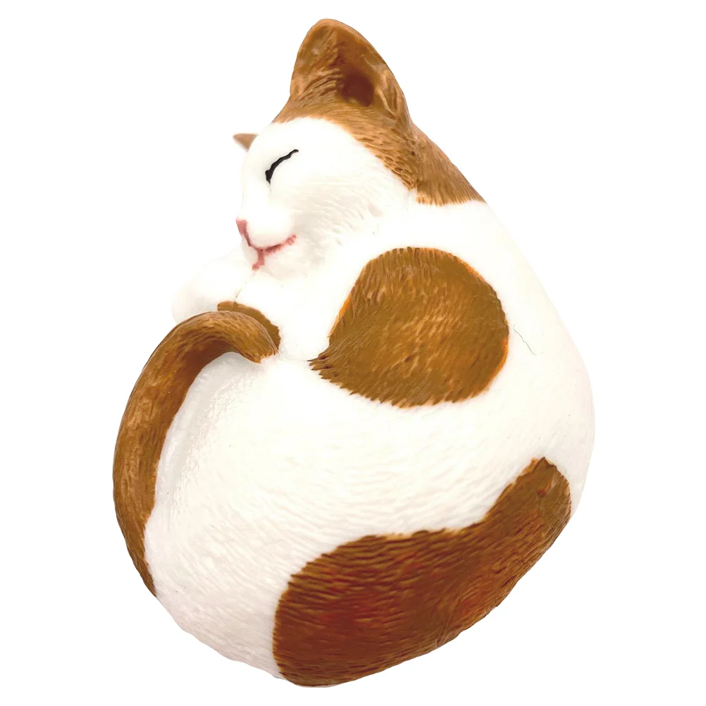 Cat Ornaments Plastic Craft Simulation Kitten Figurine Home Decoration Car Decorations Desktop Adorable Statue Indoor Lovers