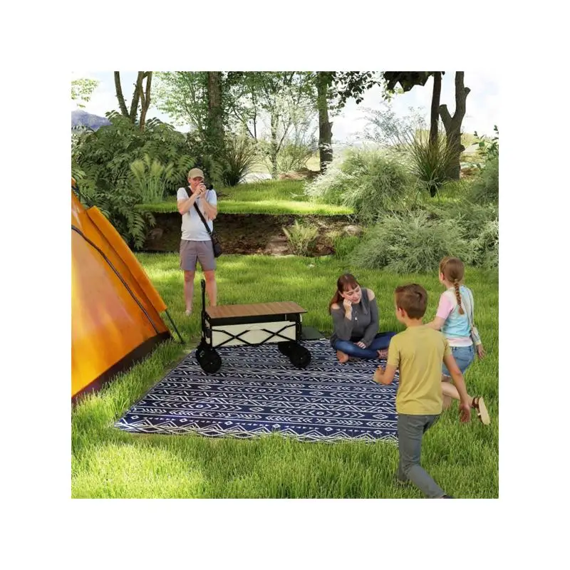 Reversible Outdoor Rug - Ideal for Patios, Decks, and More, Weather-Resistant, Stylish Design, Perfect for All Seasons, Easy to
