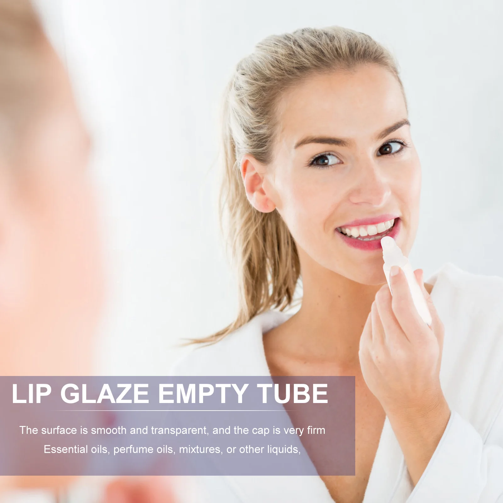 

10pcs 10ml Empty Lip Gloss Tubes Silver Cap Clear Plug Refillable Travel Size Lipstick Containers Lightweight Portable Mini