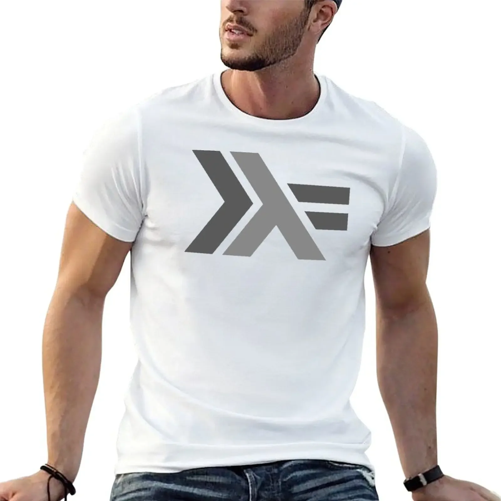 haskell logo T-Shirt graphic t shirts new edition plus sizes T-shirts for men cotton