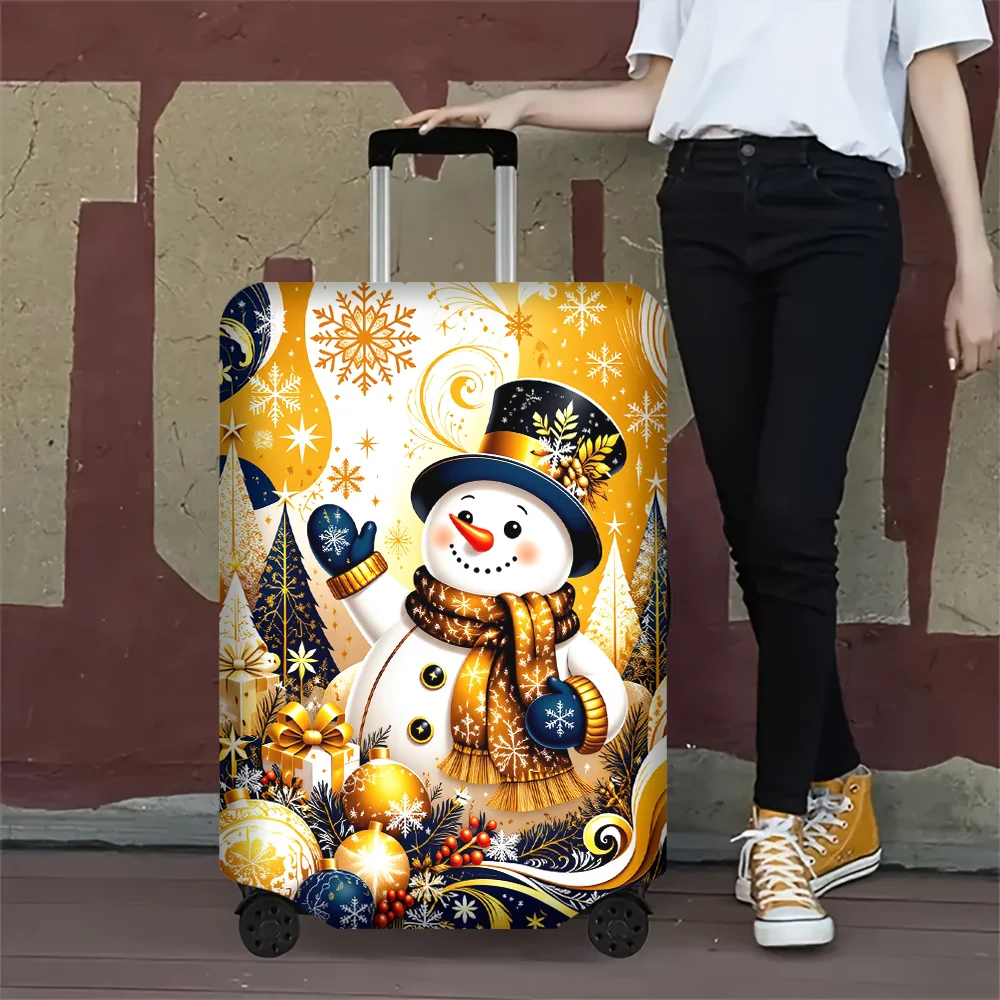 1-unidade-de-capa-para-mala-com-estampa-de-boneco-de-neve-natalino-e-detalhes-dourados-para-malas-de-18-a-32-polegadas-acessorio-de-viagem-elastico-e-resistente-a-poeira