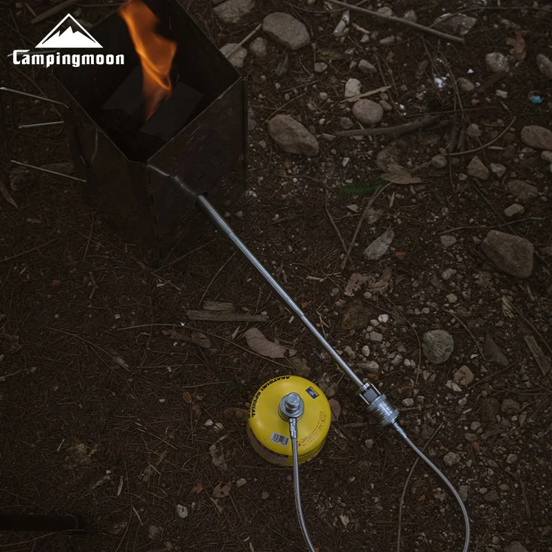 CAMPINGMOON Torch Spray Gun Outdoor Camping Picnic Fire Making Barbecue Point Carbon Stainless Steel Spray Gun image 5