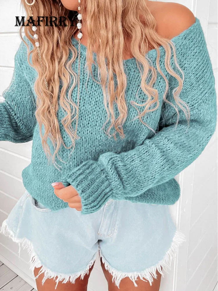 

Women Solid Pullovers Spring Autumn Loungewear Long Sleeve Loose Simple Ladies Sweaters Casual Knitting Streetwear Dropshipping