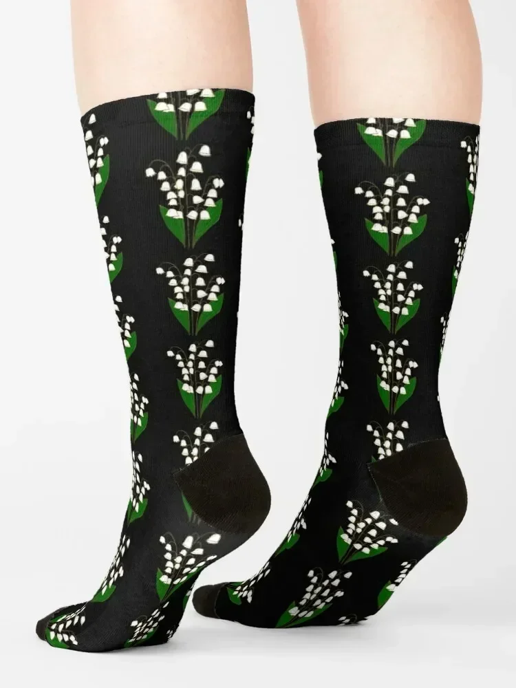 Lily Of The Valley Socks funny sock happy moving stockings Stockings man Women Socks Men's