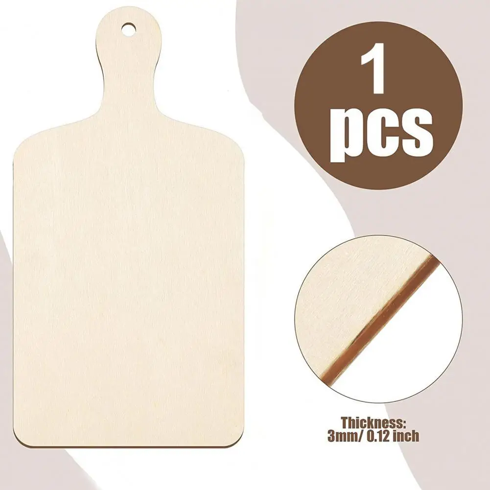 Wooden Board Long Lasting Cutting Board Wood Clean Easily  Good Paddle Shaped Cutting Meat Board Serving Board