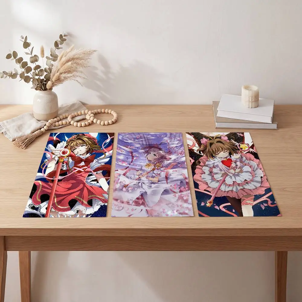 Cardcaptor Sakura Classic Vintage Poster Self-adhesive Art Waterproof Paper Sticker Coffee House Bar Room Wall Decor