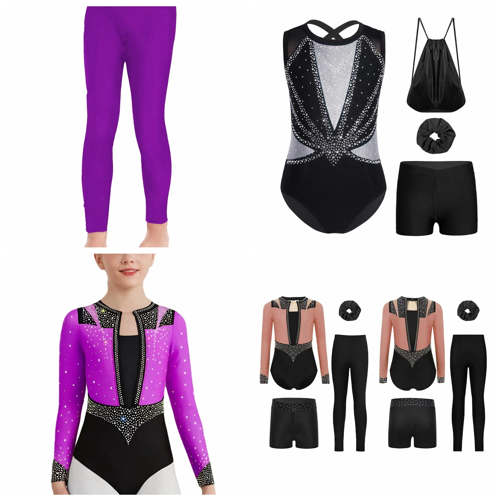 

Children Ballet Dance Outfit Bodysuits for Kids Girls Gymnastics Leotard Skating Dancing Performance Yoga Acrobatics Costumes
