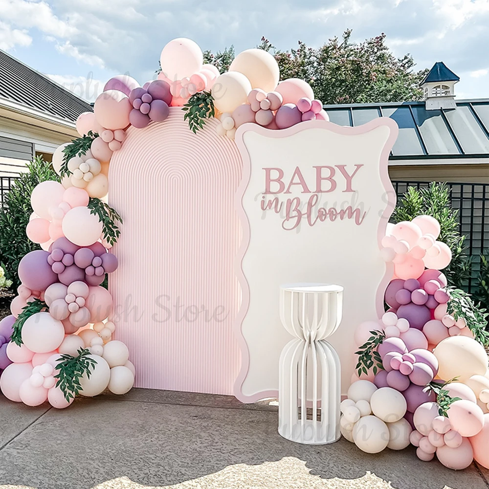 127Pcs Dusty Purple Pink Balloons Arch White Sand Pink Purple Balloons for Wedding Baby Shower Butterfly Birthday Party Decor