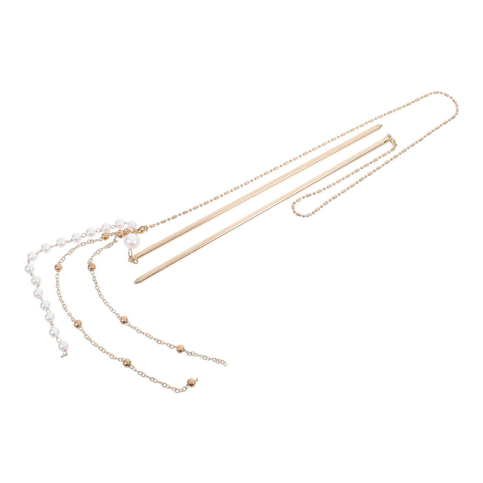 

Chinese Hair Pin Style Accessories Tassel Stick Double Chain Retro Hairpin Women Sticks