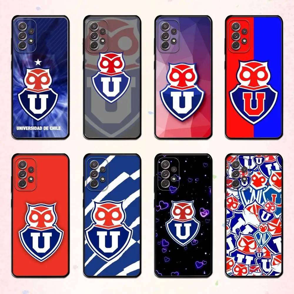 

C-Chile U-University L-Logo Phone Case For Samsung S 25,24,23,22,30,21,10,9,Ultra,Plus,Lite,FE,4,5 G Soft Black Case