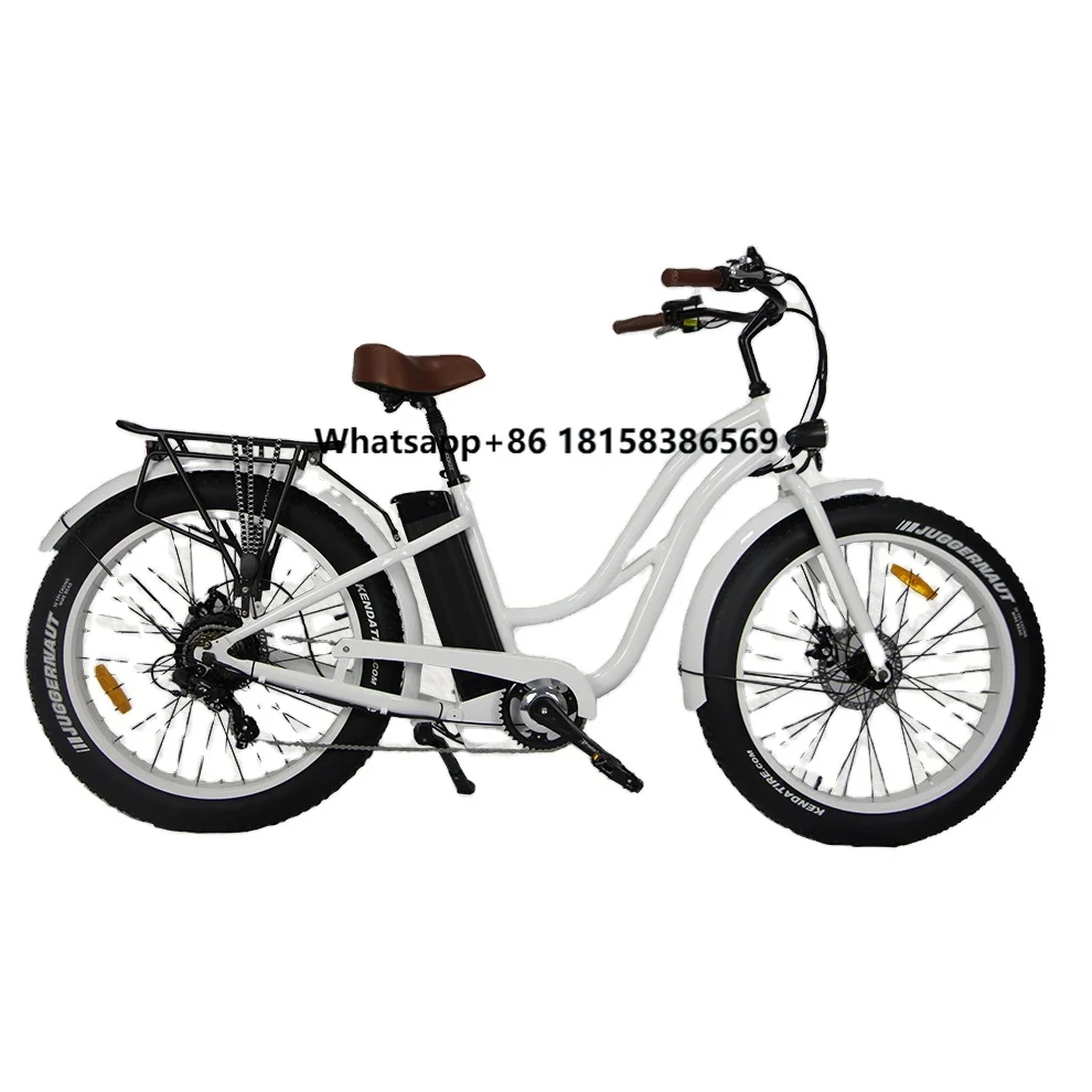 

250W/500W Bafang Motor Fat Tire Beach Cruiser Electric Bicycle for Women City Electric Bike