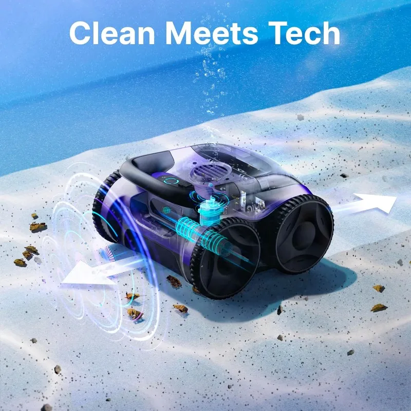 니야 소나 20 무선 로봇 수영장 청소기 (돌핀 제조사), 지상/매립형 수영장에 적합, 최대 26피트 길이까지