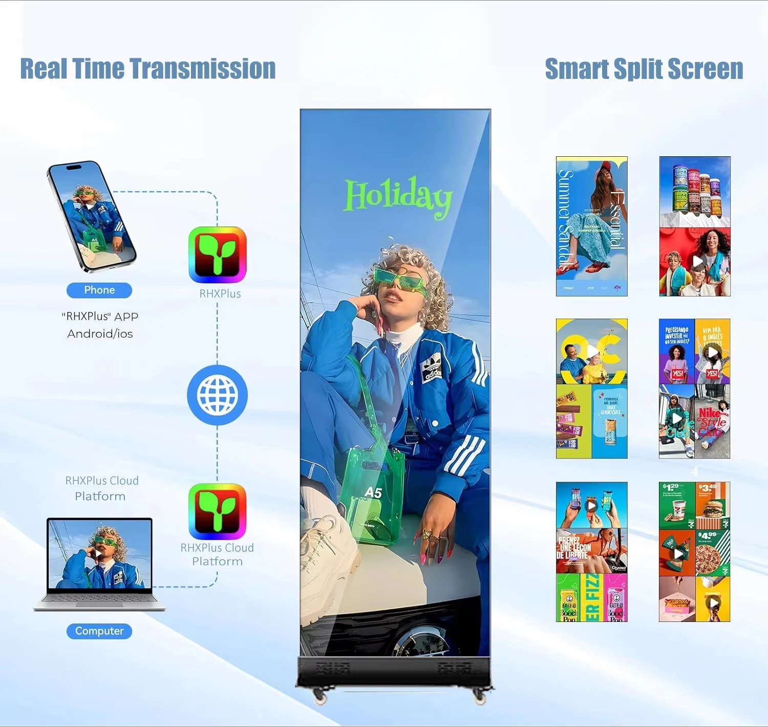 CMX Custom High Performance Outdoor LED Display Screen with 5 Year Warranty High Brightness Commercial Stand Panels