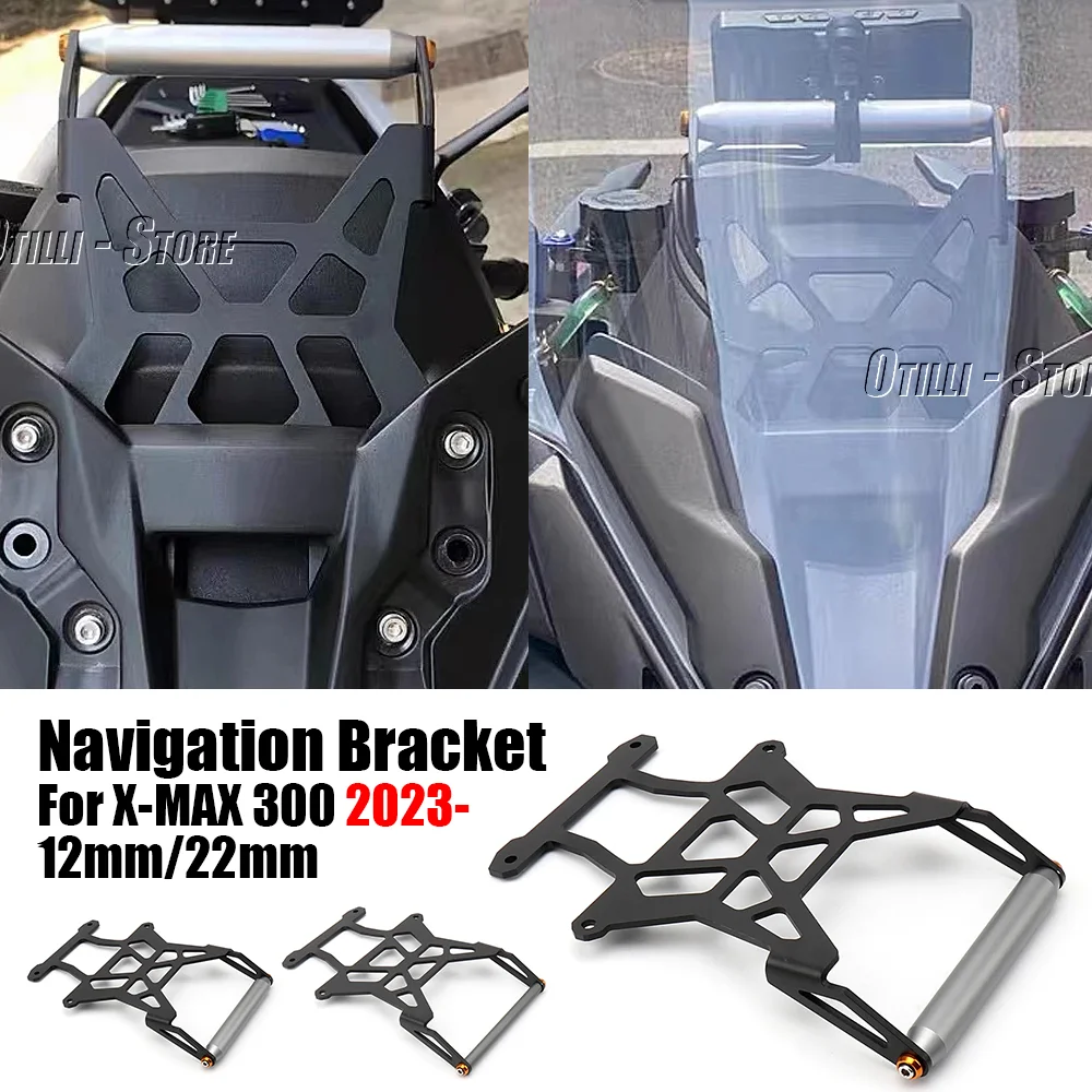 

Motorcycle Phone Navigation Bracket Holder Stand 12/22mm GPS Mount For YAMAHA X MAX X-Max 300 XMAX 300 X-MAX 300 X-MAX300 2023-