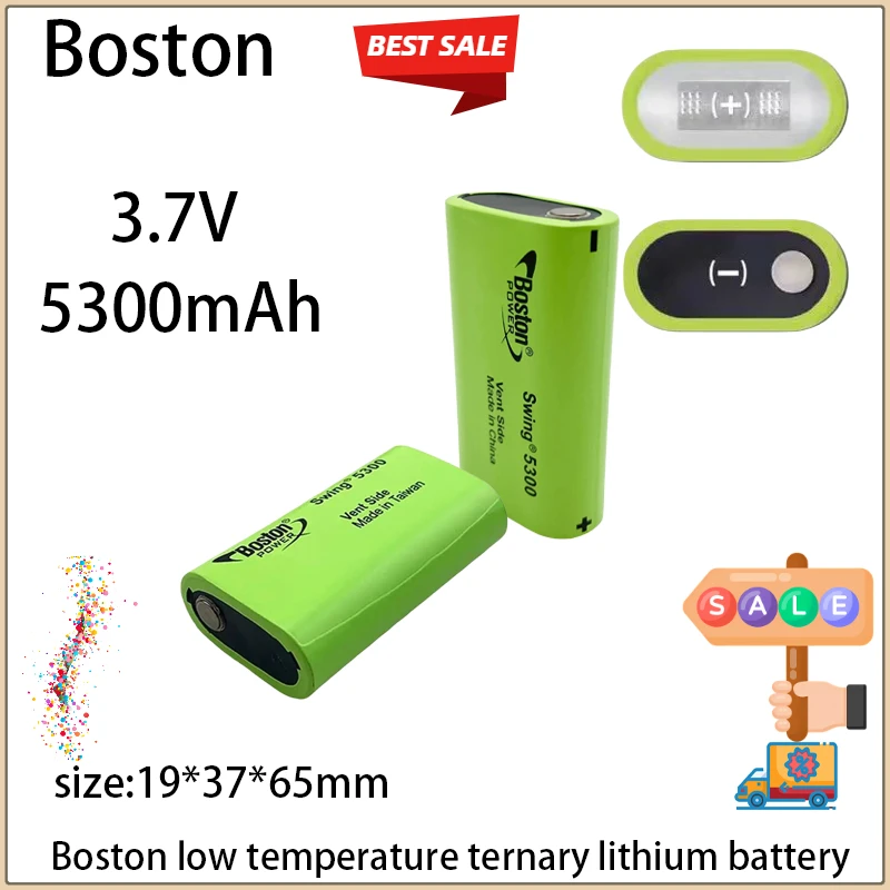 

- New Original 3.7V 5300mAh air transport BOSTON Rechargeable Lithium Battery flashlight Low-temperature Fuel 13A discharge.%