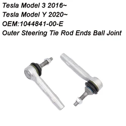 Pair Front Axle Outer Steering Tie Rod Ends Ball Joint For Tesla Model 3 Model Y OE:1044841-00-E 104484100E